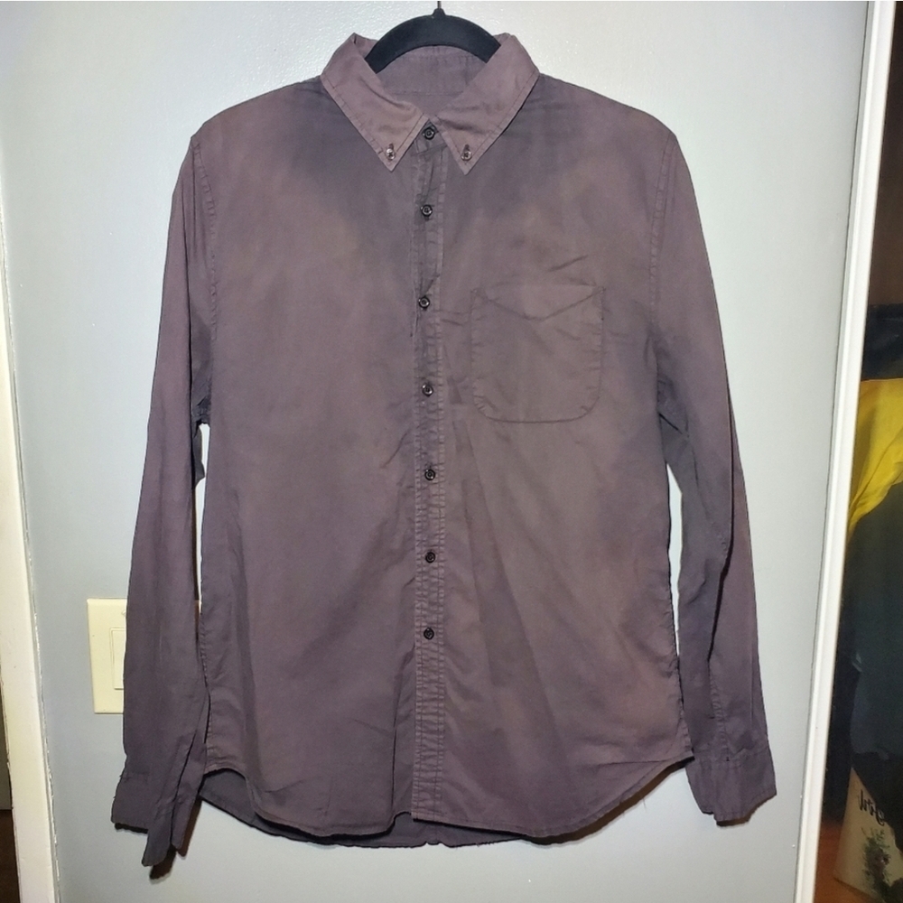 Men's Purple Button-Up Shirt